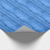 Blaues Granitmuster blaues Marmordesign Geschenkpapier (Ecke)