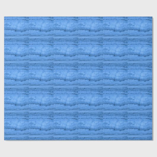 Blaues Granitmuster blaues Marmordesign Geschenkpapier (Flach)