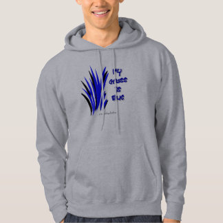 blaues Gras, Grafik durch darlene Hoodie