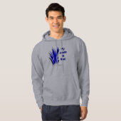 blaues Gras, Grafik durch darlene Hoodie (Vorne ganz)