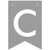 Blaues Grau-Schwarz-Glückwünsche Wimpelkette (Zweite Fahne)