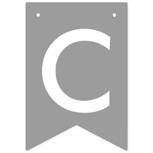 Blaues Grau-Schwarz-Glückwünsche Wimpelkette (Zweite Fahne)