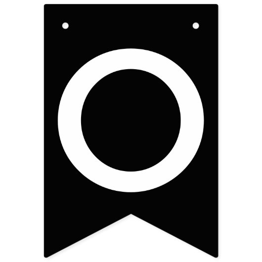 Blaues Grau-Schwarz-Glückwünsche Wimpelkette (Dritte Fahne)