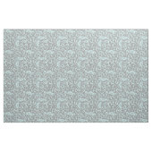 Blaues Grau-Vintages Blumenmuster-Gewebe Stoff (Fat Quarter (45,7 x 55,9 cm))