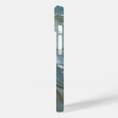 Blaues graues Marmormuster iPhone / Android Case-Mate iPhone Hülle (Rückseite / Links)