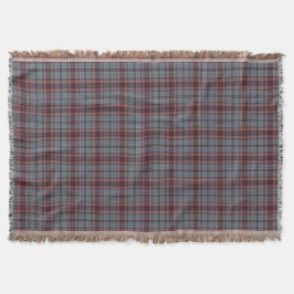 Blaues Grauroter Tartan kariert Decke