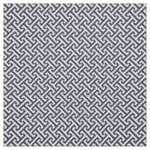 Blaues griechisches Schlüsselmuster Stoff (Muster)