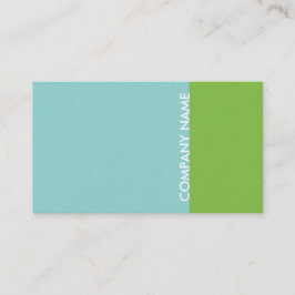 Blaues Grün modern Visitenkarte