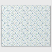 Blaues Grün unter dem Meer Wasserfarbenblasen Geschenkpapier (Flach)