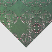 Blaues Grünbuch mit dem Titel "Danke" - Gewebepapi Seidenpapier (Detail)