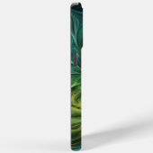 Blaues grünes AI-Fraktal-Muster Case-Mate iPhone Hülle (Rückseite / Rechts)