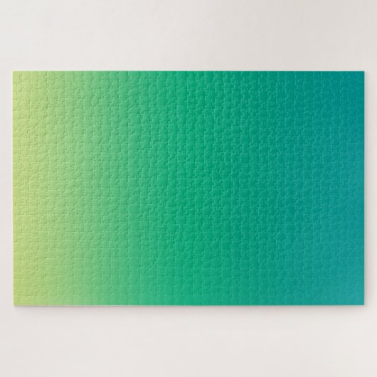 Blaues grünes Farbenspiel Jigsaw Puzzle (Horizontal)