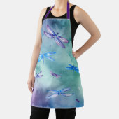 Blaues, grünes Lila Muster Schürze (InSitu)