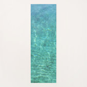 Blaues grünes Meerwasser-Template Elegant Trendy Yogamatte (Vorderseite)