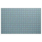 Blaues grünes Rustikales Boho Geometrisches Zirkel Stoff (Yard (91,4 cm))