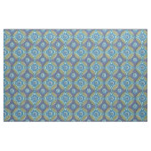 Blaues grünes Rustikales Boho Geometrisches Zirkel Stoff (Fat Quarter (45,7 x 55,9 cm))
