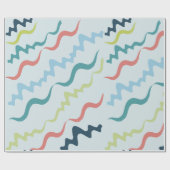 Blaues grünes Umschlagpapier Geschenkpapier (Flach)