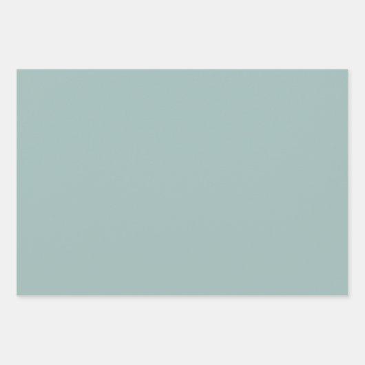 Blaues grünes Wasser Botanisch Geschenkpapier Set (Vorderseite 2)