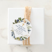 Blaues Grünfolien Gold erste Kommunion Taufe Geschenkanhänger (Beispiel)