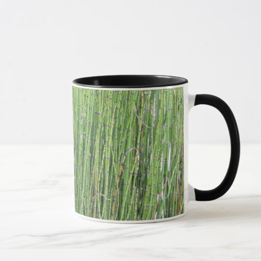 Blaues Grünornamental-Gras Tasse (Rechts)