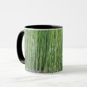 Blaues Grünornamental-Gras Tasse (Vorderseite Links)