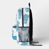 Blaues Gummibärmuster Bedruckter Rucksack (Rechts)