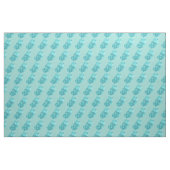 Blaues Gummibärmuster Stoff (Fat Quarter (45,7 x 55,9 cm))