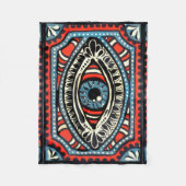 Blaues Gypsi Fleecedecke (Vorderseite)