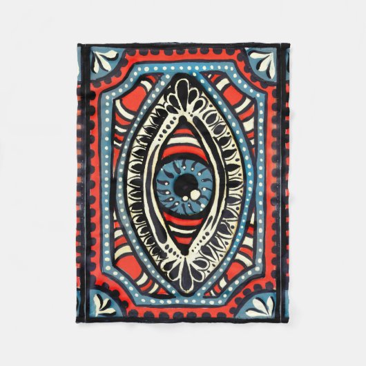 Blaues Gypsi Fleecedecke (Vorderseite)