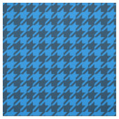 Blaues Hahnentrittmuster-Gewebe Stoff (Muster)
