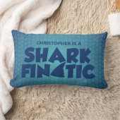 Blaues Hai-Kissen Lendenkissen (Decke)