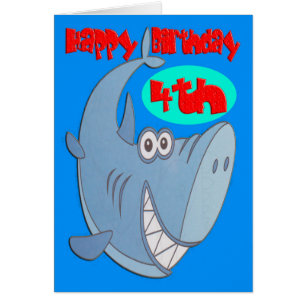 Blaues Hai Viertes Geburtstag