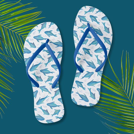 Blaues Haifischfisch Badesandalen