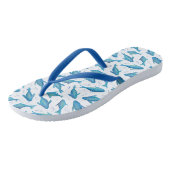 Blaues Haifischfisch Badesandalen (Schrägansicht)