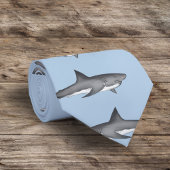 Blaues Haismuster Krawatte