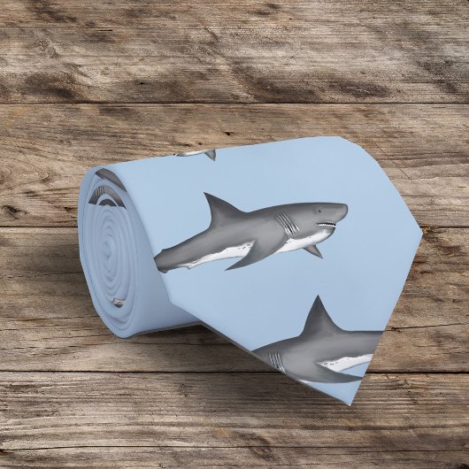 Blaues Haismuster Krawatte