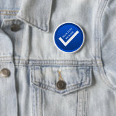 Blaues Häkchen-Symbol Button (Beispiel)