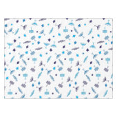 Blaues Hanukkka-Symbol Tischdecke (Vorderseite (Horizontal))