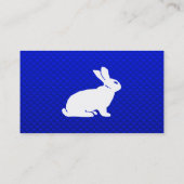 Blaues Häschen Visitenkarte (Rückseite)