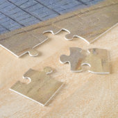 Blaues Haus in Zaandam Monet Fine Art Puzzle (Seite)