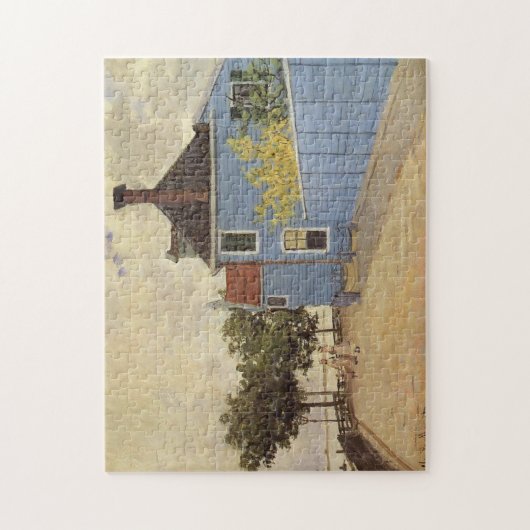 Blaues Haus in Zaandam Monet Fine Art Puzzle (Vertikal)