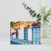 Blaues Haus Postkarte (Stehend Vorderseite)