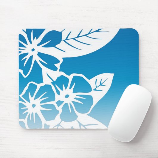 Blaues Hawaii Mousepad (Mit Mouse)