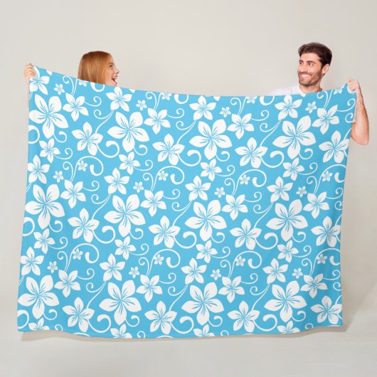 BLAUES HAWAII-MUSTER (BLAU) FLEECEDECKE (Beispiel)