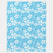 BLAUES HAWAII-MUSTER (BLAU) FLEECEDECKE (Vorderseite)