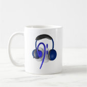 Blaues Headset für Bass Kaffeetasse (Links)