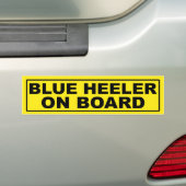 Blaues Heeler an Bord Autoaufkleber (Auf Auto)