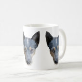 Blaues Heeler/australischer Vieh-Hund Kaffeetasse (VorderseiteRechts)