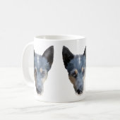 Blaues Heeler/australischer Vieh-Hund Kaffeetasse (Vorderseite Links)