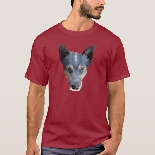 Blaues Heeler/australischer Vieh-Hund T-Shirt (Vorderseite)